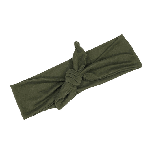 Olive Tie Headband