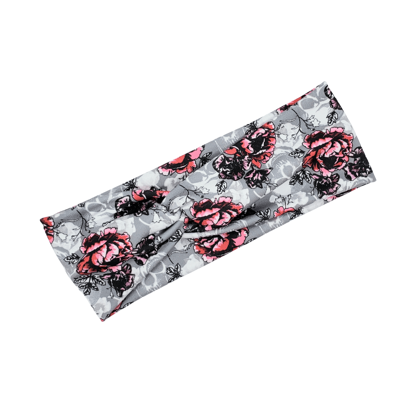 Skull & Flower Headband