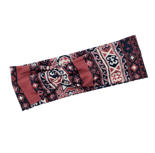 Maroon Stripe Headband