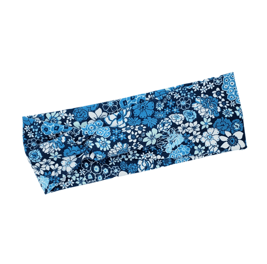 Blue Floral Headband