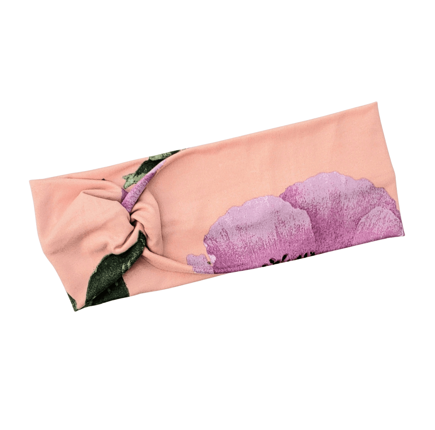 Flowers on Peach Headband