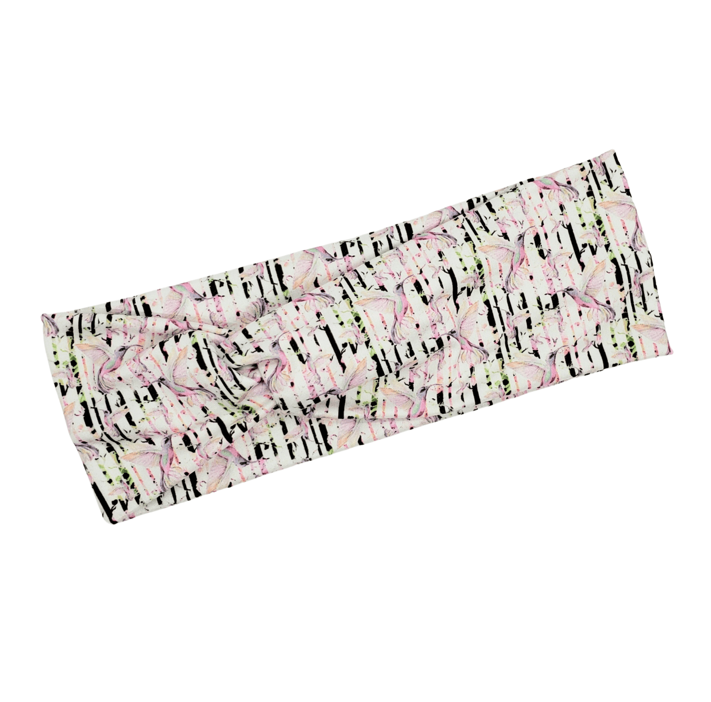 Hummingbird & Stripe Headband