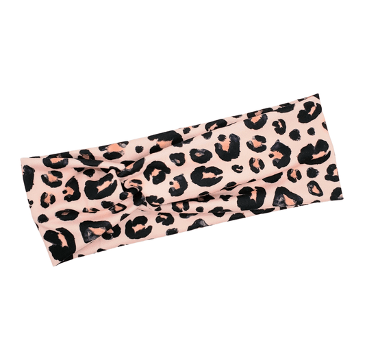 Pink Leopard Headband