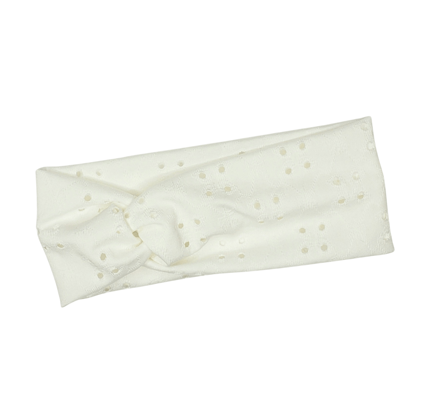 White Embroidery Headband