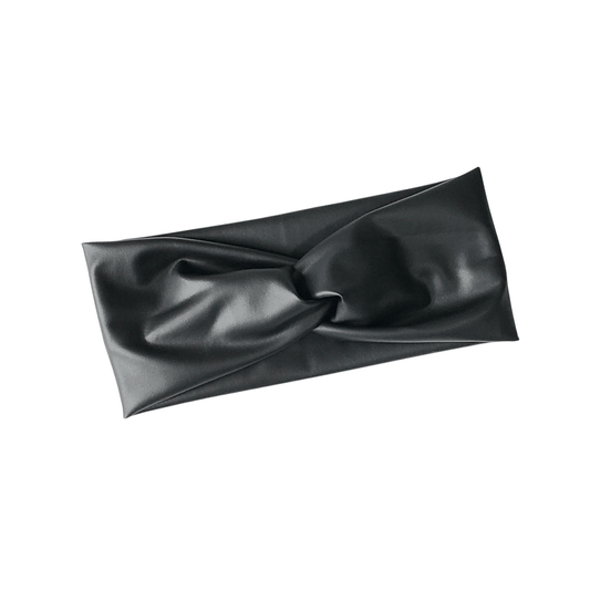 Black Pleather Headband